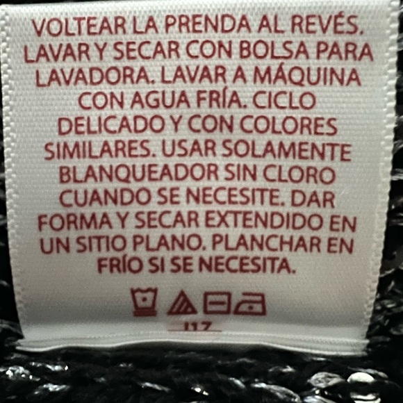 Faded Glory women’s long sleeve black and gray sequin top silk bottom hem XL - Picture 7 of 8